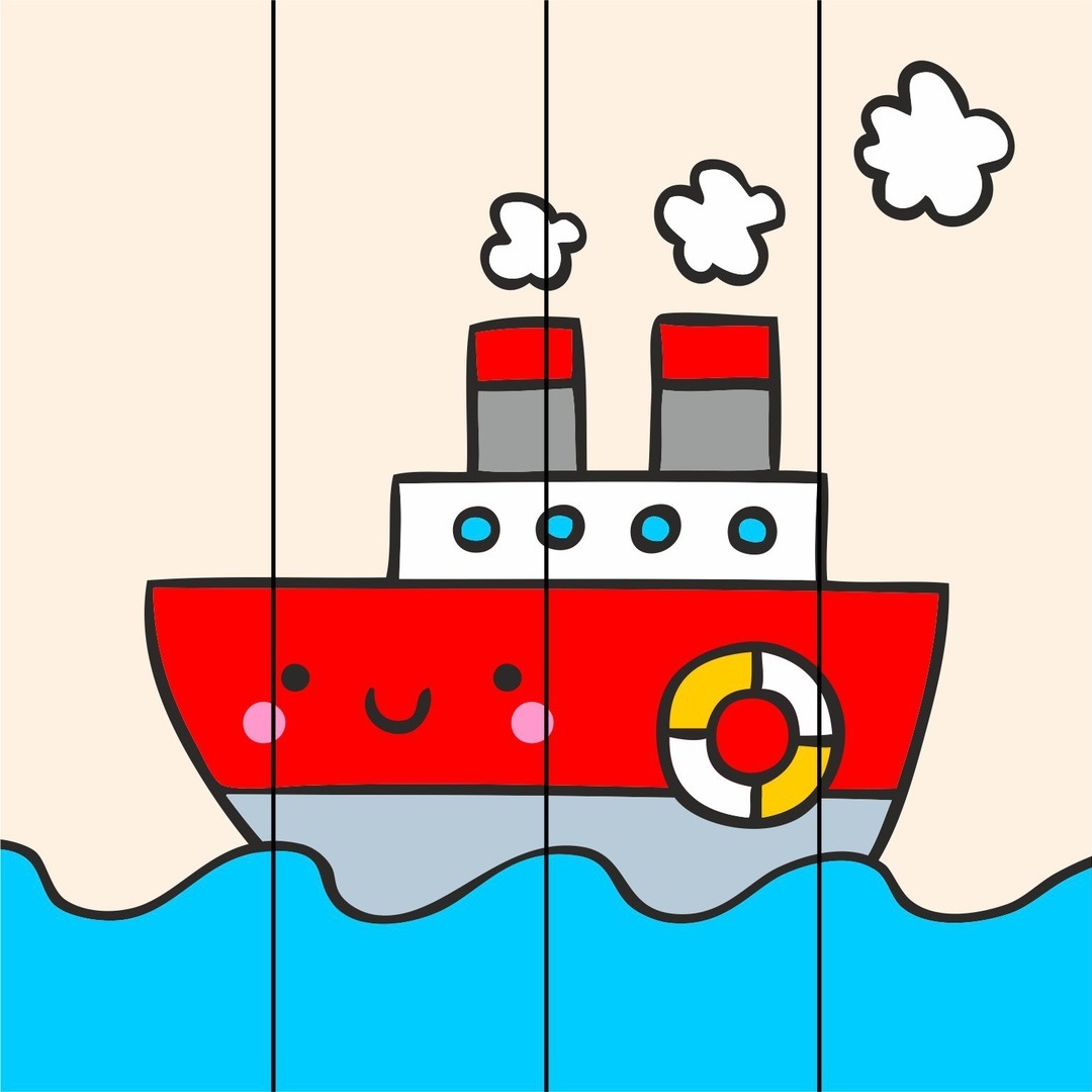 Пазлы транспорт для детей 2-3 лет